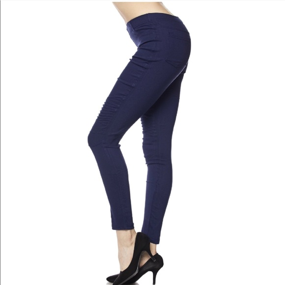 Plus Size Moto Jeggings - Picture 2 of 5